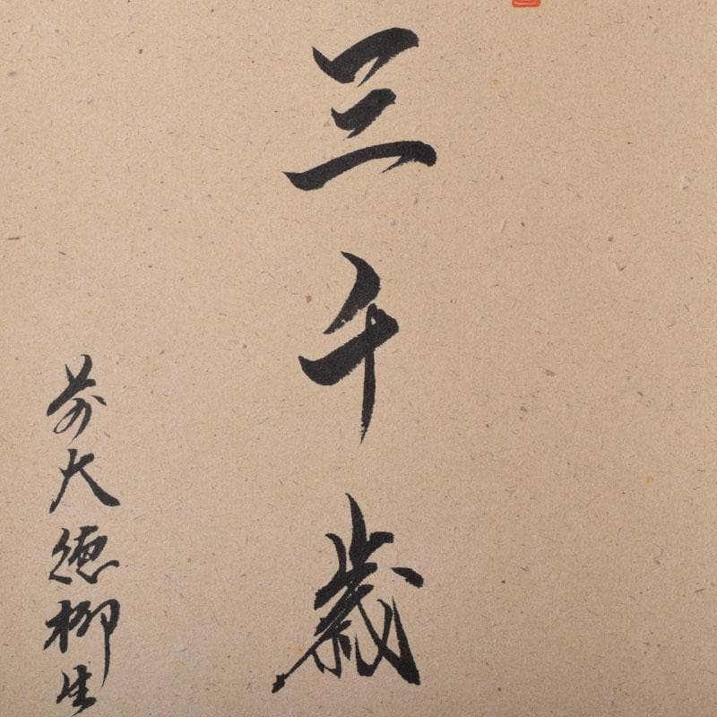 掛軸 前大徳 柳生 橋本紹尚筆 三千歳 豊史画 立雛の図 共箱 C 8466A