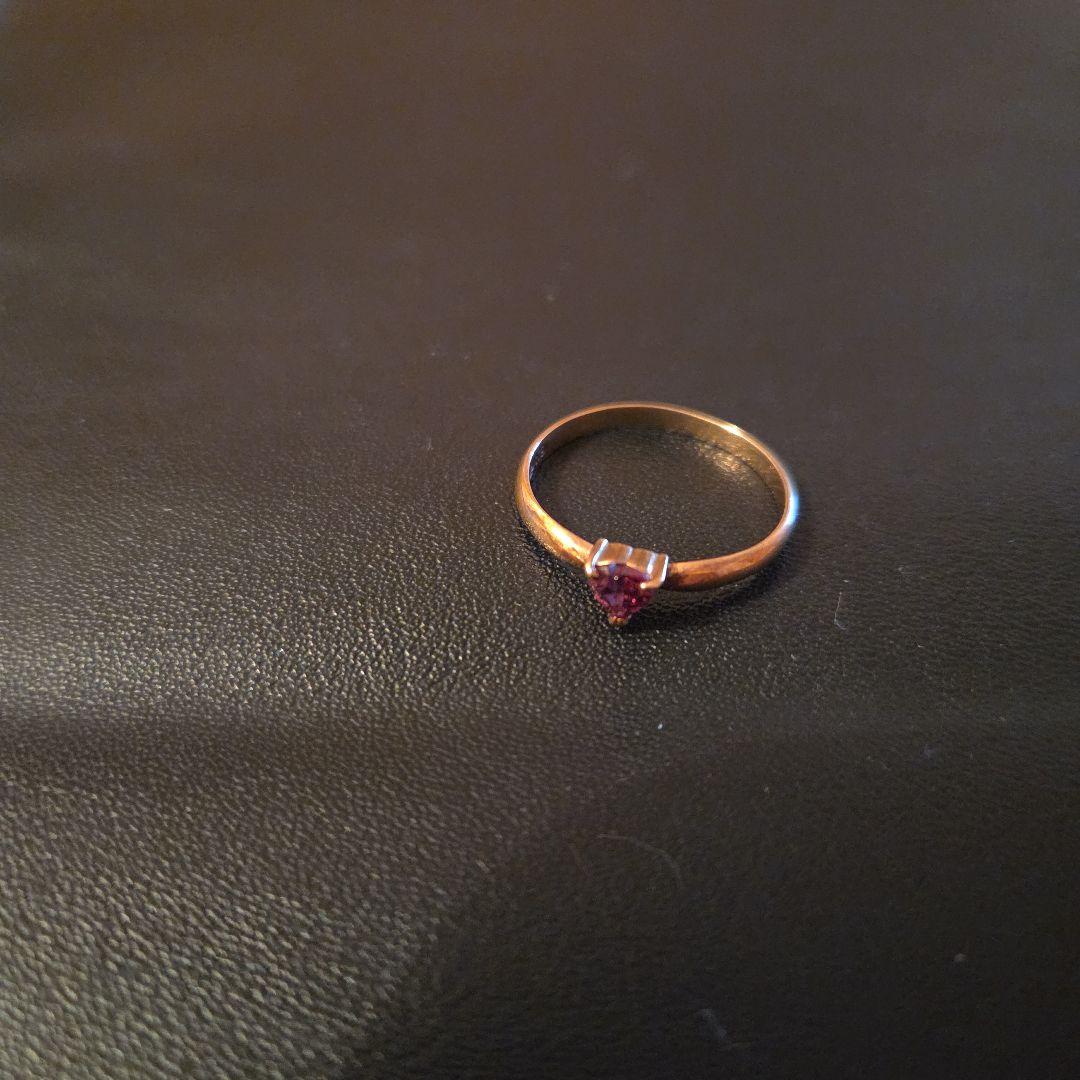 K9金ハート指輪