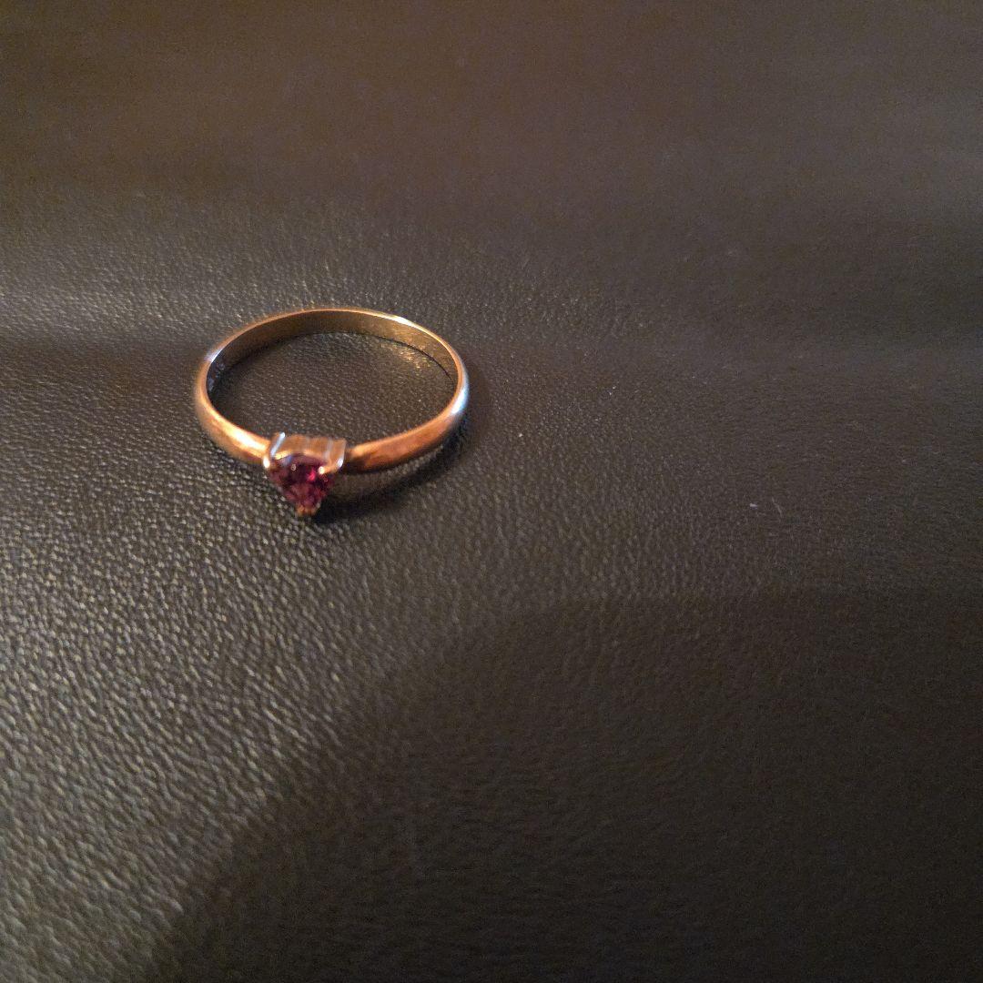 K9金ハート指輪