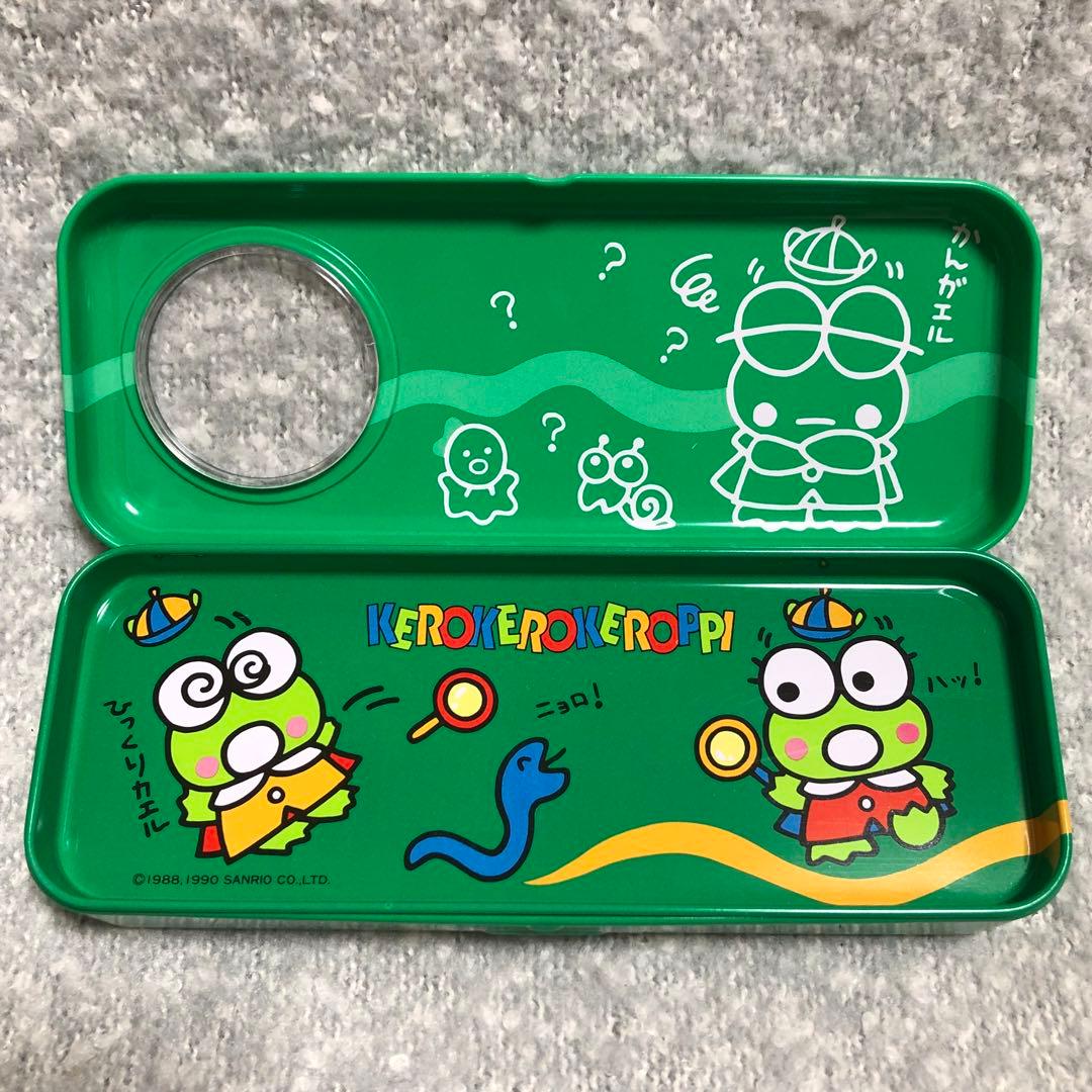 サンリオ けろけろけろっぴ ケロケロケロッピ 缶 筆箱 ルーペ レトロ