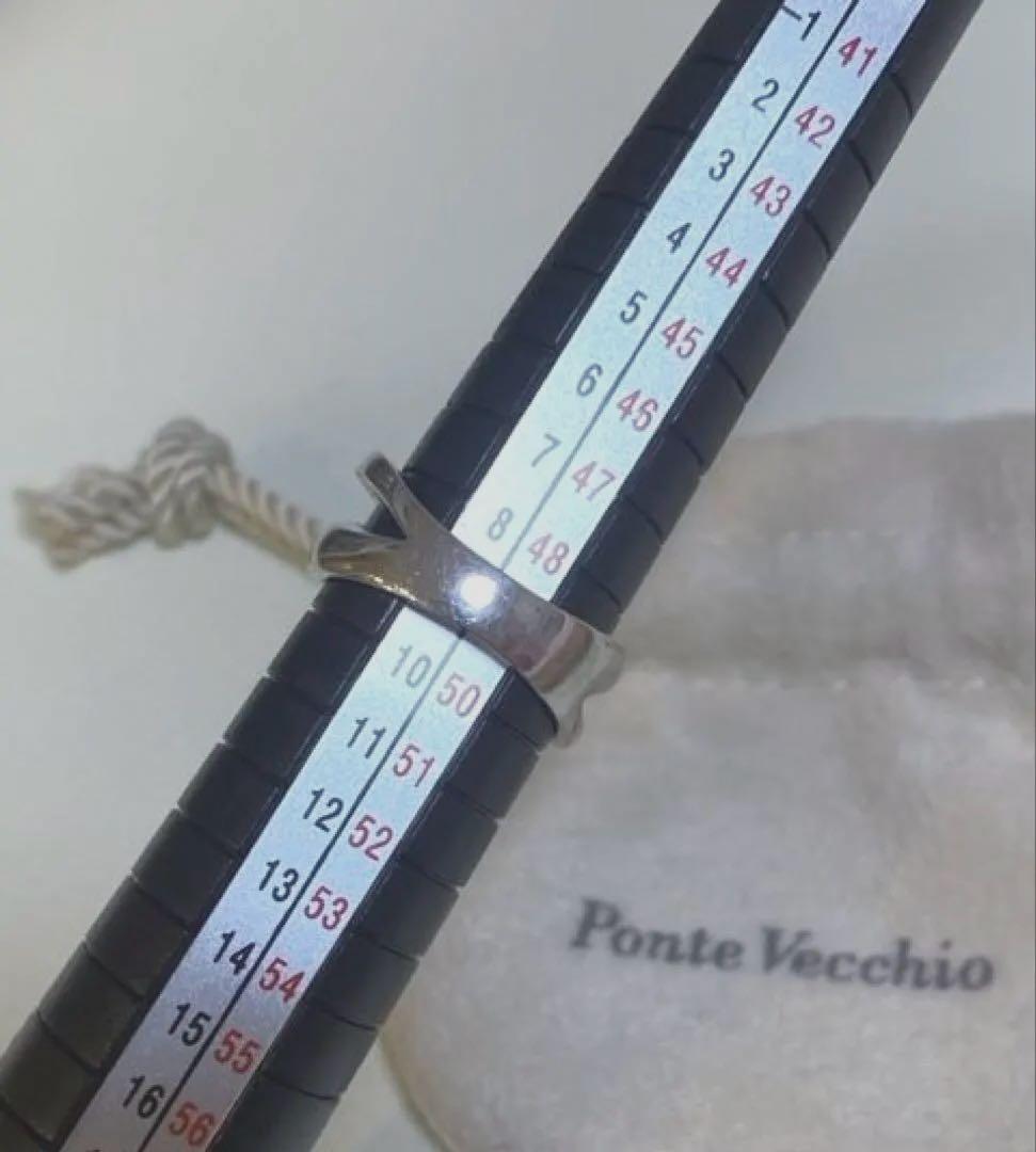 K18 WG ポンテヴェキオ ハートダイヤリング PonteVecchio 9号