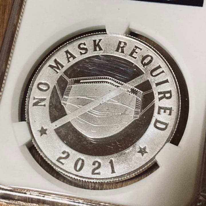 トランプ大統領 1オンス スラブ入り銀貨 ショップ ノーマスク