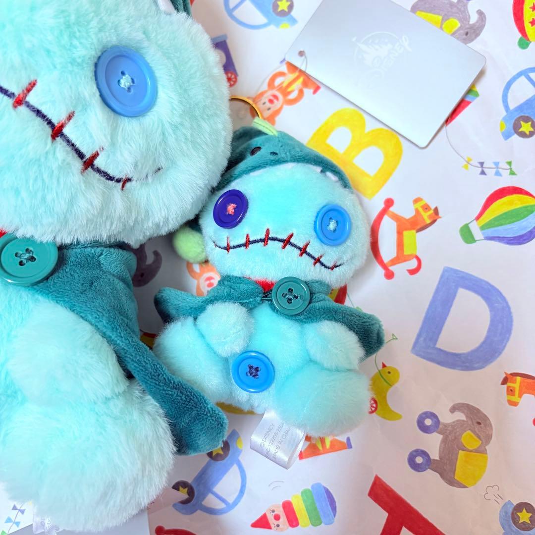 ディズニーストア　スクランプ　ぬいぐるみ&キーチェーン　PAJAMA