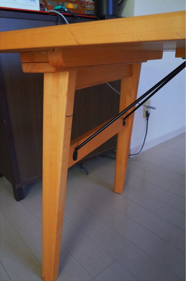 無垢天然木/北欧モダン/ダイニングテーブル130cm/ナチュラル/ヴィンテージ