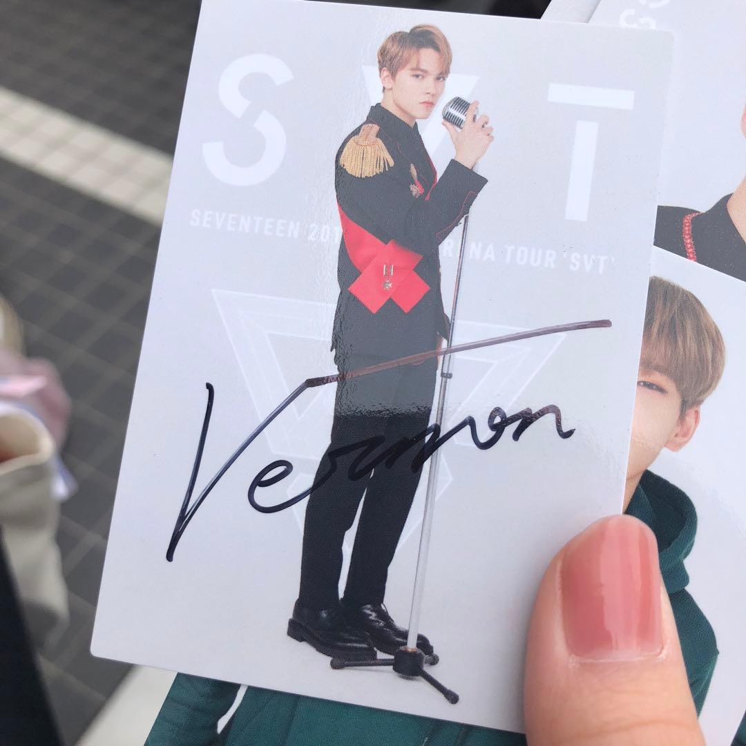 バーノン 直筆サイン入りトレカ おまけ付き