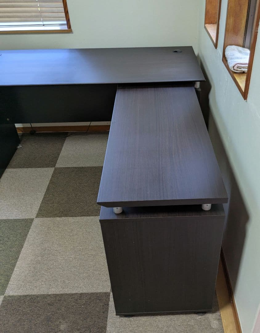 【引き取り限定】ニトリ　 L字システムデスク 　パソコンデスク