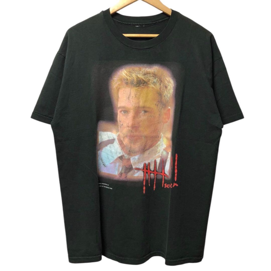 90s 映画 セブン SE7EN seven ブラッドピット Tシャツ XL - メルカリ
