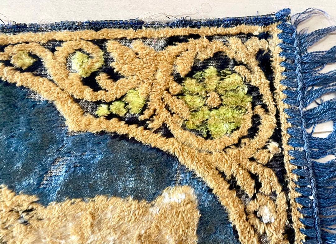 フランス ヴィンテージ 6匹の猫のタペストリー ラグ