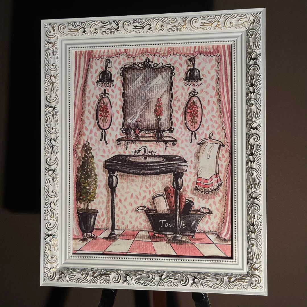 プリントアート Wash basin 絵画 額付き インテリア