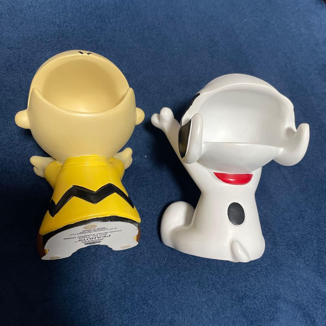 チャーリー・ブラウン スヌーピー メガネスタンド　　　フィギュア　陶器　小物入れ