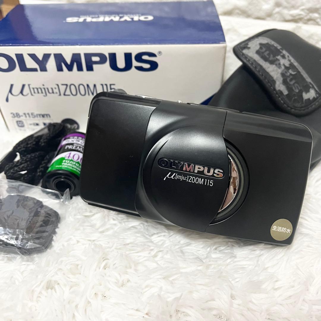 【動作確認済み】OLYMPUS μ mju: ZOOM 115 フィルムカメラ OLYMPUS μ [mju:] ZOOM115 DELUXE フィルムカメラ オリンパス Olympus
