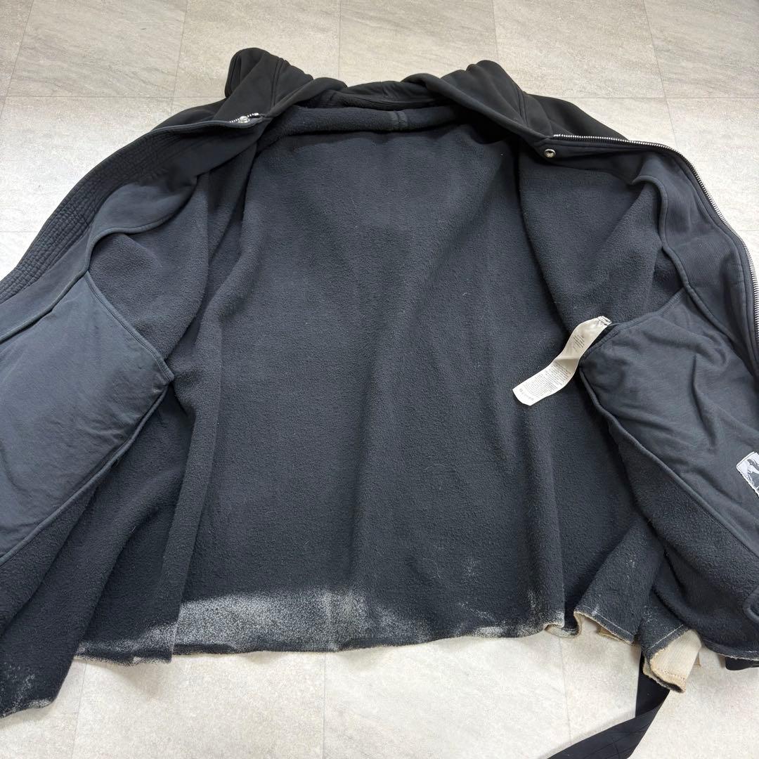 ダークシャドウ DRKSHDW 24AW ブリーチ加工ジップパーカー XS