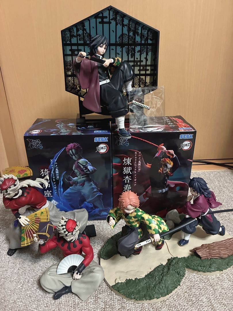 アニメ「鬼滅の刃」 フィギュア まとめ売り 7個セット - メルカリ