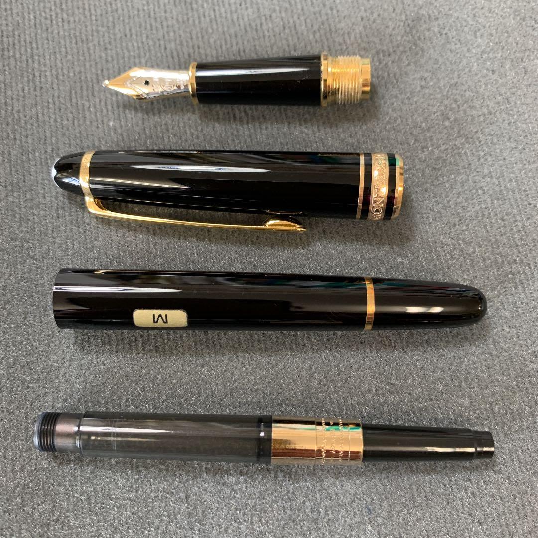 モンブラン マイスターシュテュック 144 万年筆 ブラック 全金 EF 極細