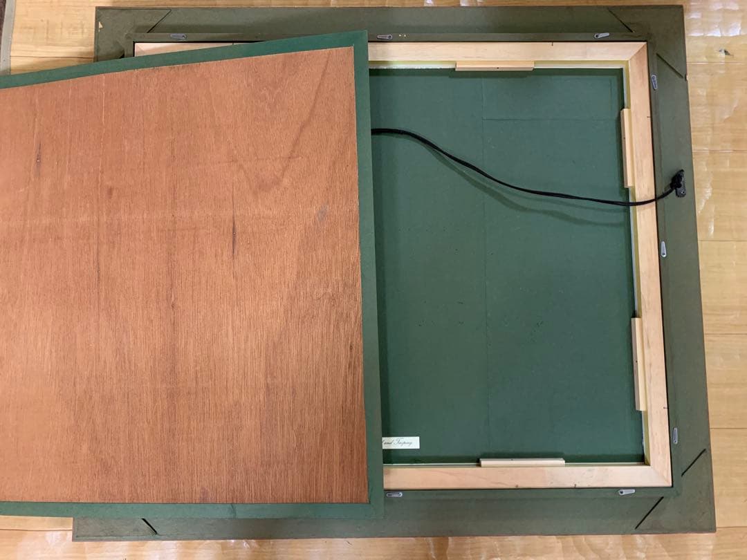 送料無料】油彩画 美術 インテリア 風景画 海上の帆船 額縁 94×82センチ