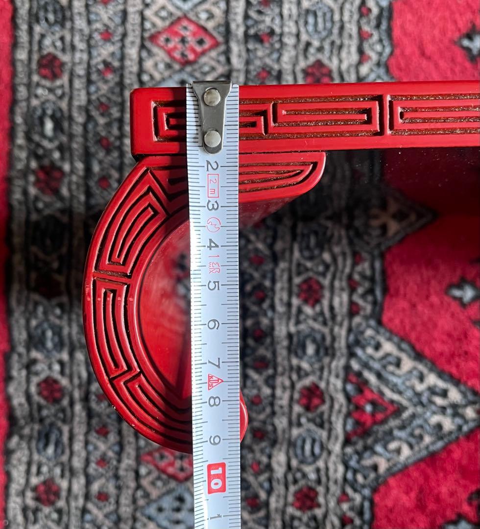 【希少品】村上木彫堆朱 花台