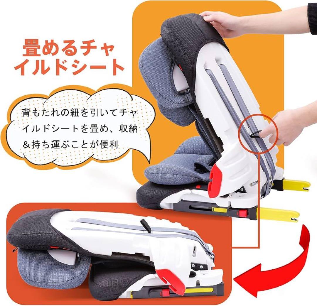 innokids ジュニアシート ブルー ISOFIX １歳〜11歳 コンパクト