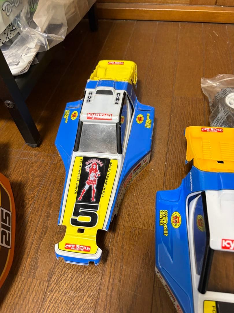 京商オプティマ (ターボオプティマ仕様) ボディー4枚、メカ一式とオプション付き