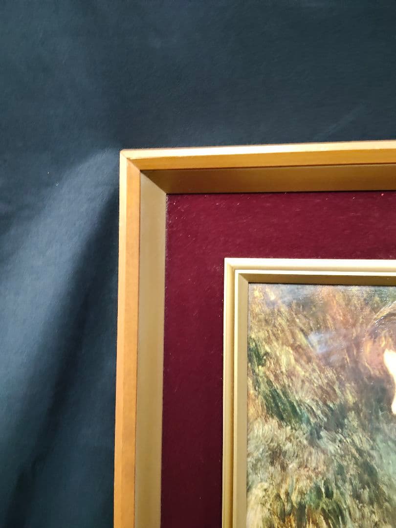 【希少】ルノワール 若い浴女 立体複製画 豪華額装 55cm アンティーク 美術