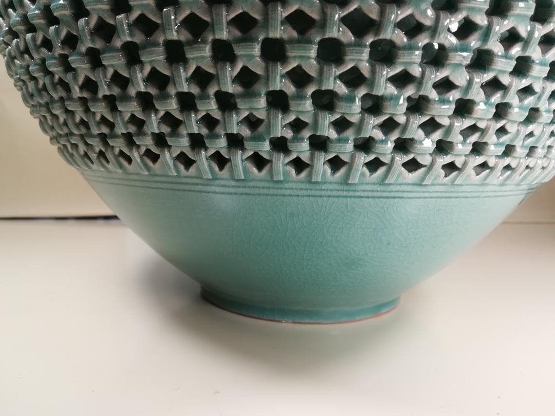 青磁の壺 熊津窯 金一坤作 - メルカリ