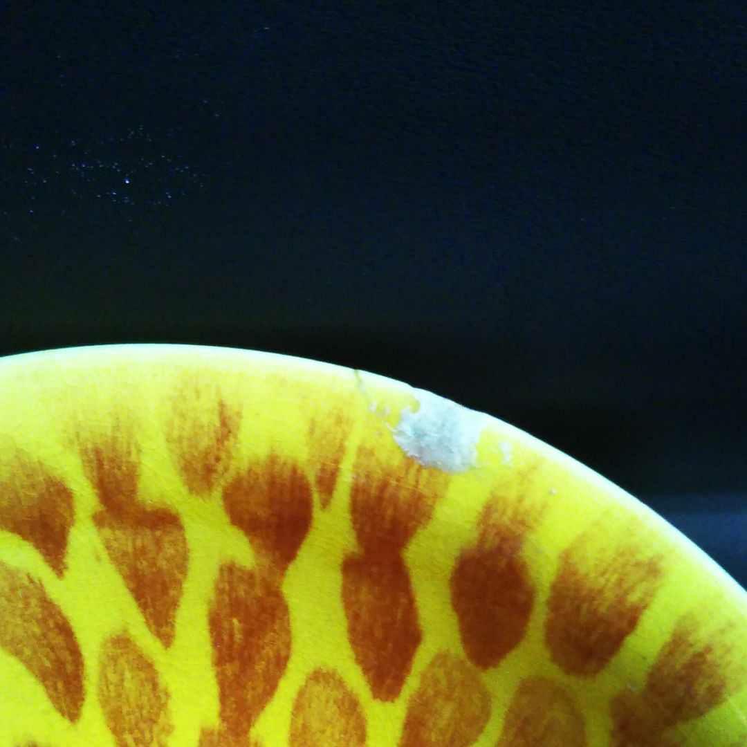 中国古美術/黃釉窯変朱班大碗/(底款:大明弘治