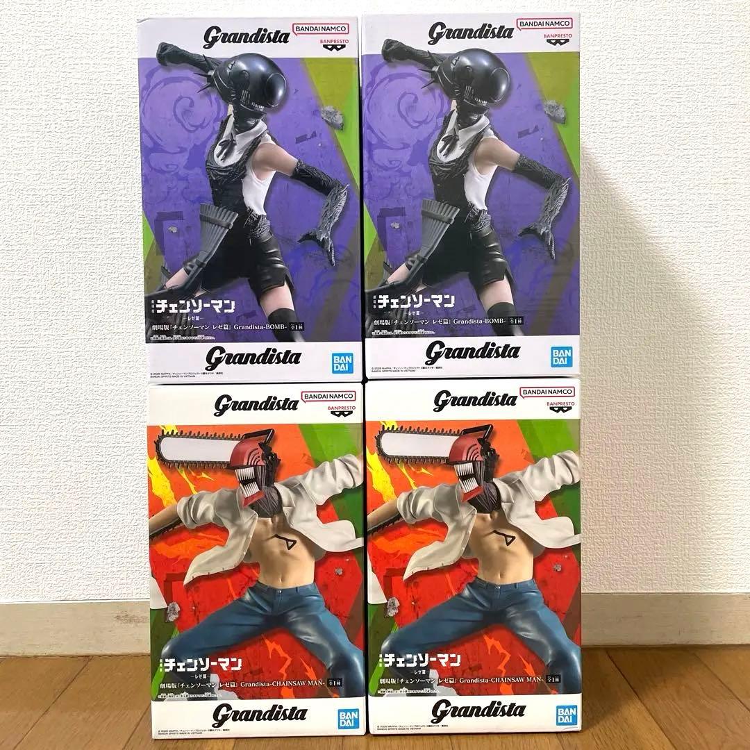 チェンソーマン Grandista デンジ＆ボム フィギュア4体おまとめセット