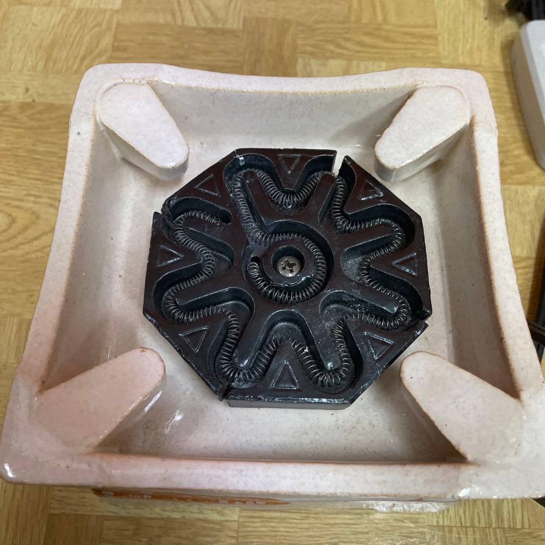 野々田商店 卓上 江戸火鉢 電熱器 かすみ な*か様 【未使用・希少】野々田