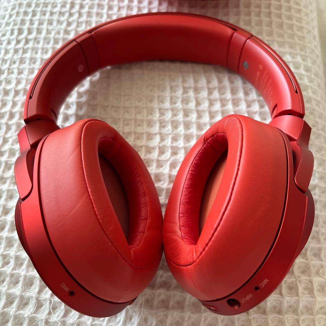 SONY ワイヤレスヘッドホン MDR-100ABN レッド 赤 - メルカリ