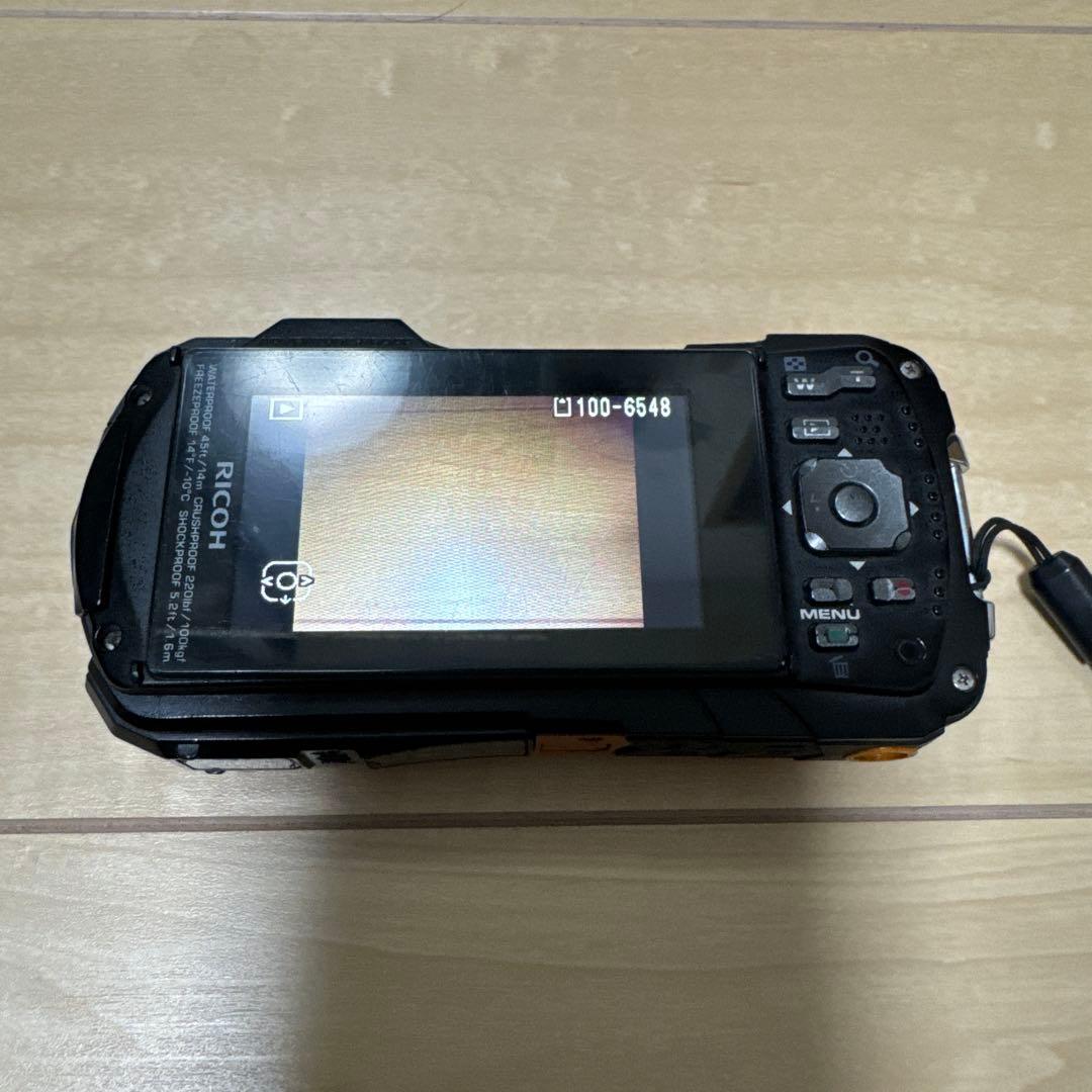 RICOH WG-50 オレンジ 防水カメラ 動作確認済 RICOH WG-50 ORANGE