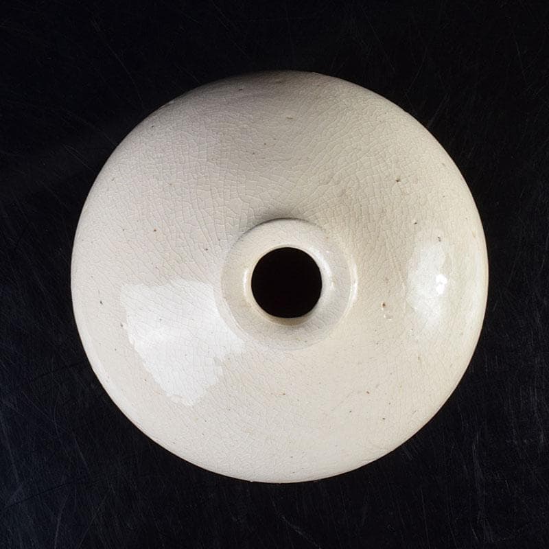 中国　定窯　白磁　刻神獣文　梅瓶　C　R9370