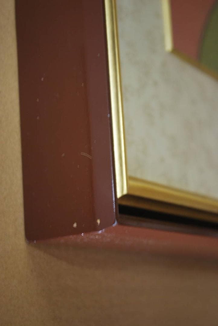 真作】向井久万/蘭図/日本画額/掛軸☆宝船☆Q‐