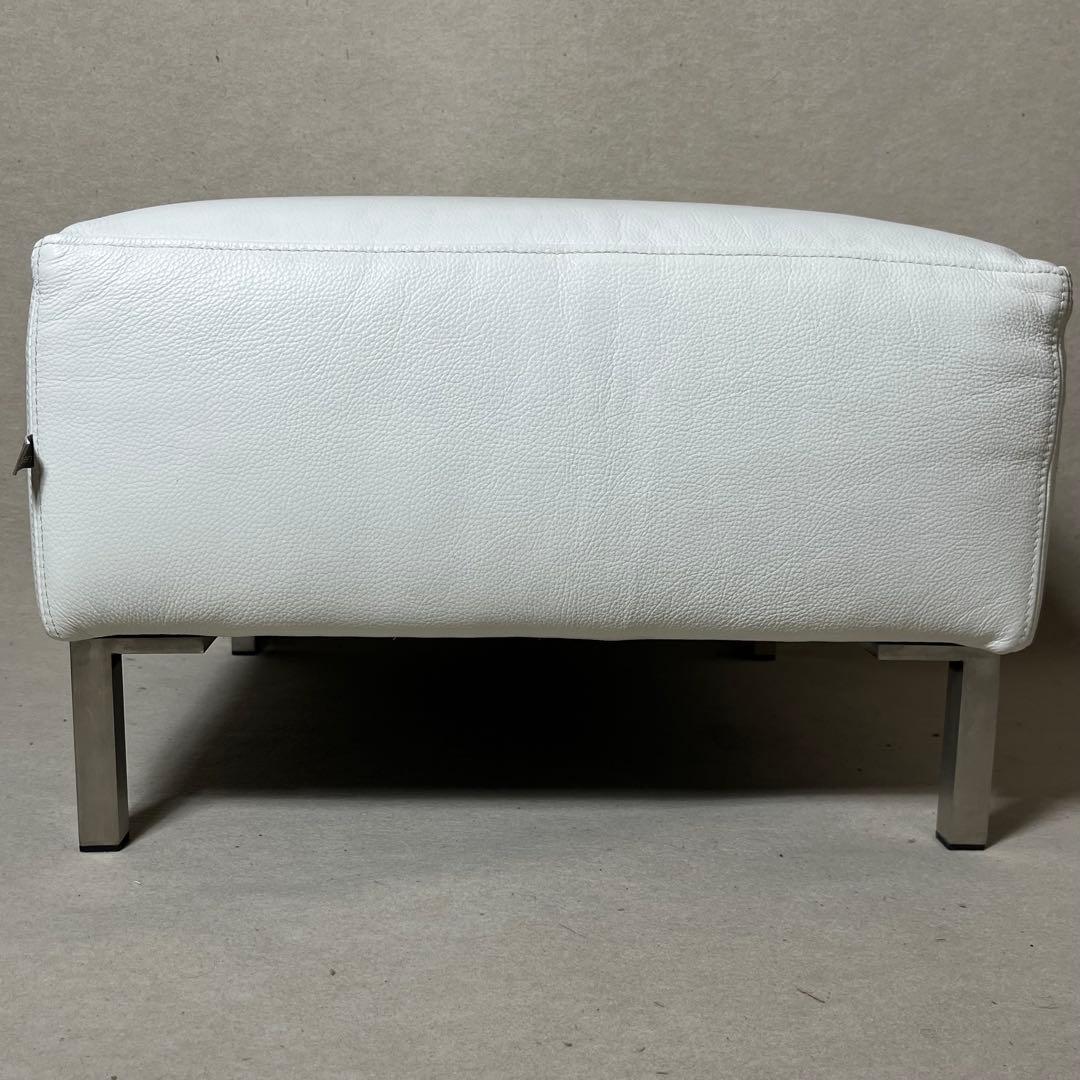 eilersen アイラーセン スツール オットマン レザー 本革 ホワイト 白