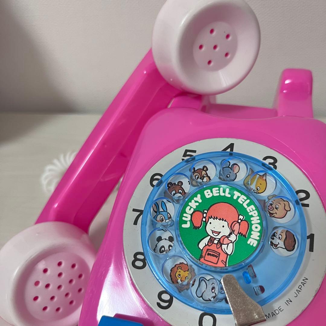 昭和 レトロ ゼンマイ ベル付き リンリンベルテレフォン 電話おもちゃ