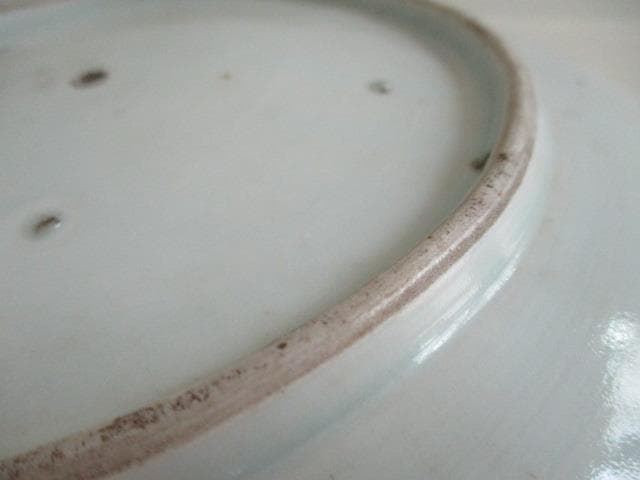 古伊万里　染付　虎図　大皿　29.5cm