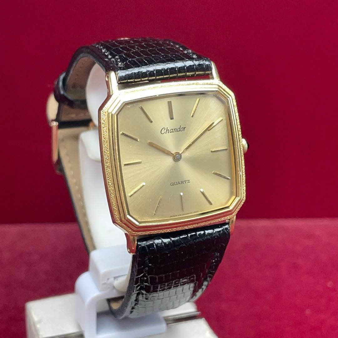 高級 ORIENT Chandor クォーツ 電池交換済 1980年代製 日本製