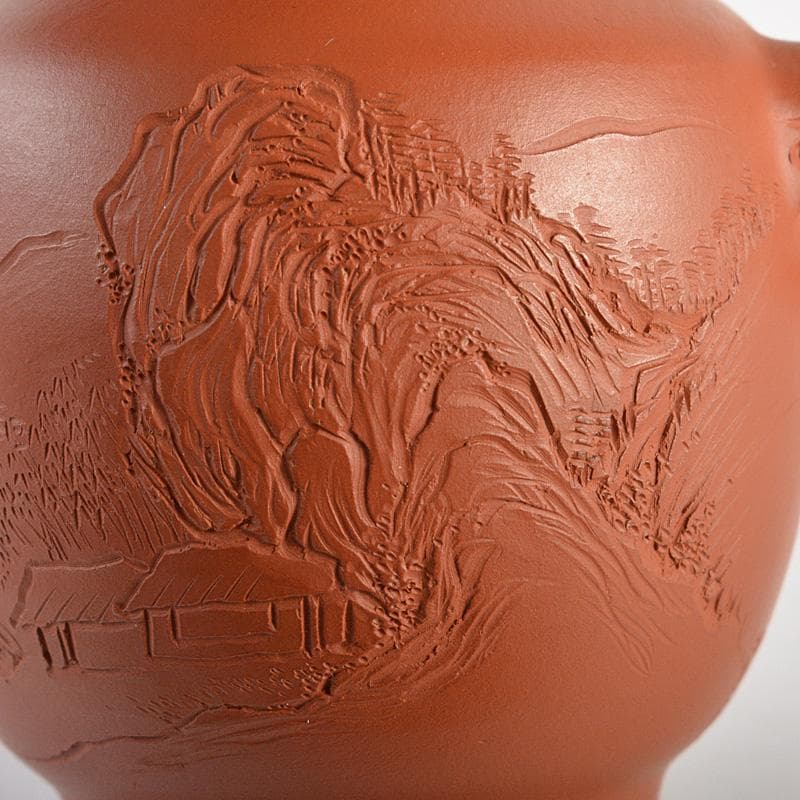 佐渡無名異焼　人間国宝　金渓堂　伊藤赤水造　一輪挿　共箱　2点　V　R7315