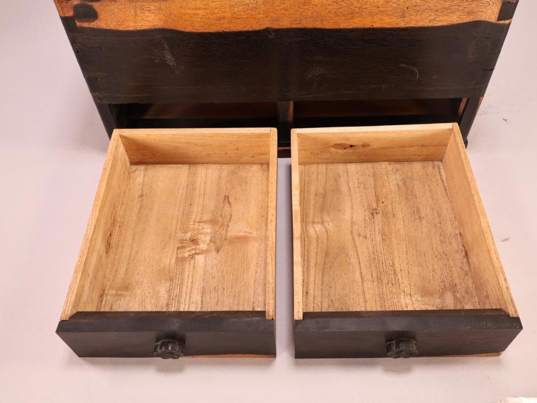 BK263 時代家具 黒柿製 豆火鉢 関東火鉢 手炙り 茶道具