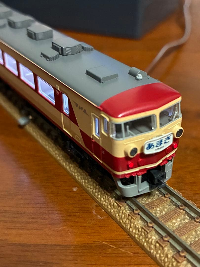 国鉄157系あまぎ7両　kato ライト室内灯点灯確認動力動作確認済