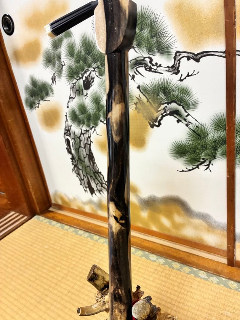 沖縄三線 伊江島クルチ(黒木) ユナー！与那城型 本皮一枚張り - メルカリ