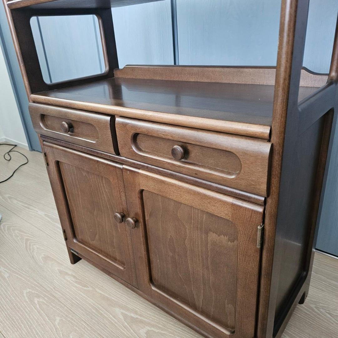 Karimoku カリモク 木製 電話台、FAX台 キャビネット飾り棚 収納 台