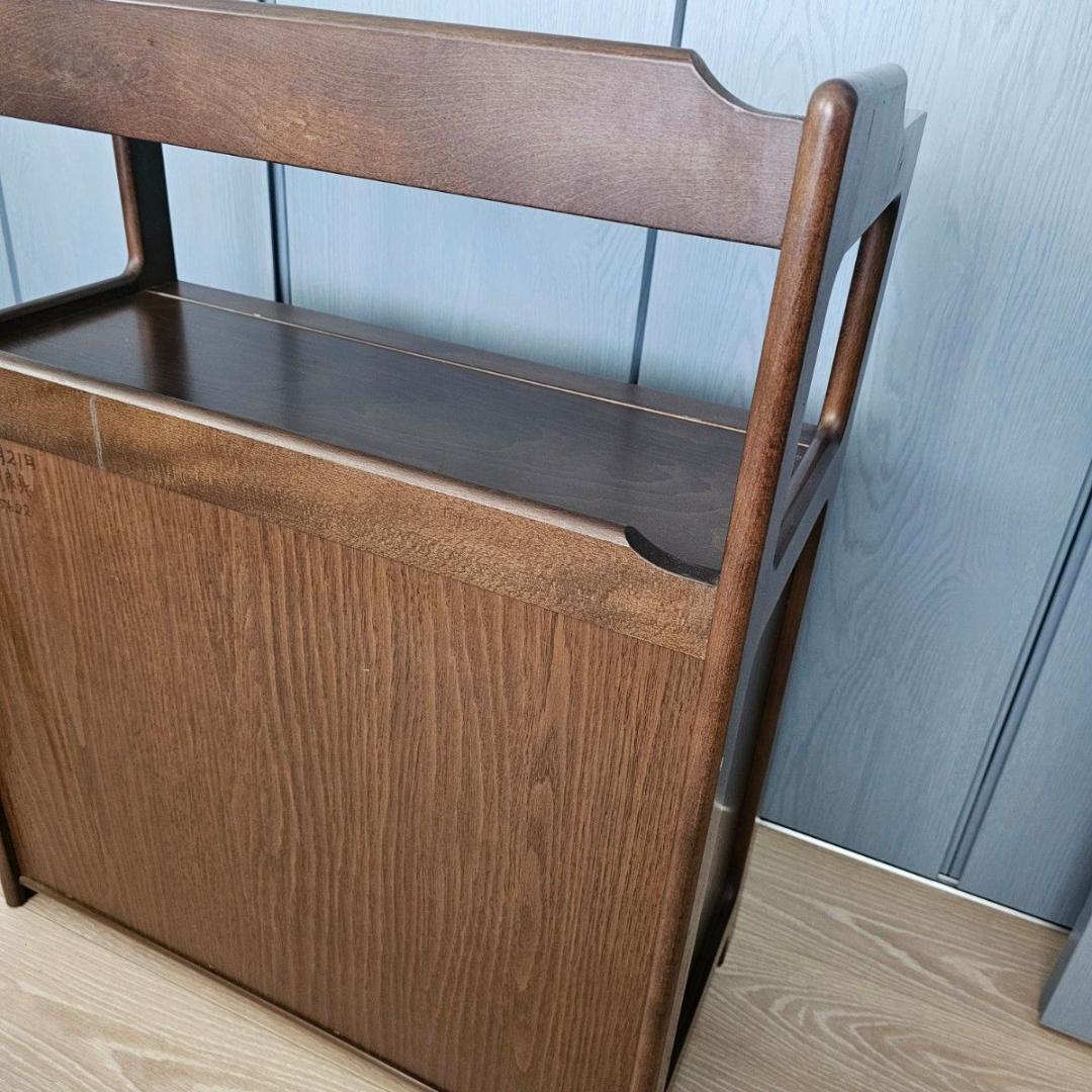 Karimoku カリモク 木製 電話台、FAX台 キャビネット飾り棚 収納 台