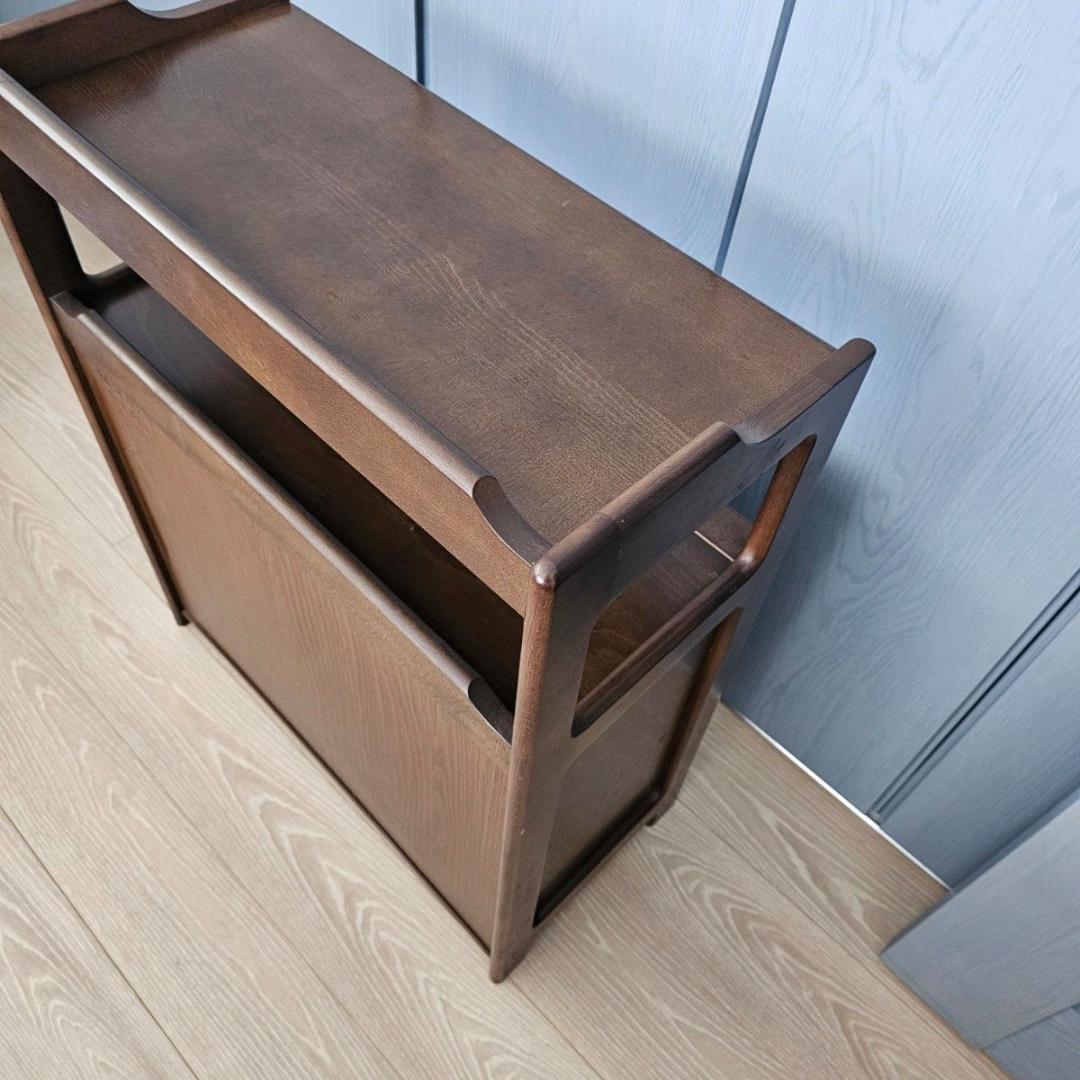 Karimoku カリモク 木製 電話台、FAX台 キャビネット飾り棚 収納 台