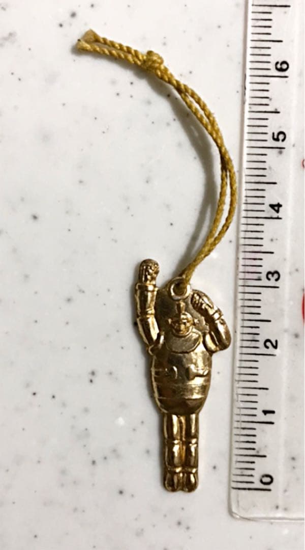 グリコ　グリコのおまけ　江崎グリコ　鉄人28号　当時物　メタリック　金　ゴールド