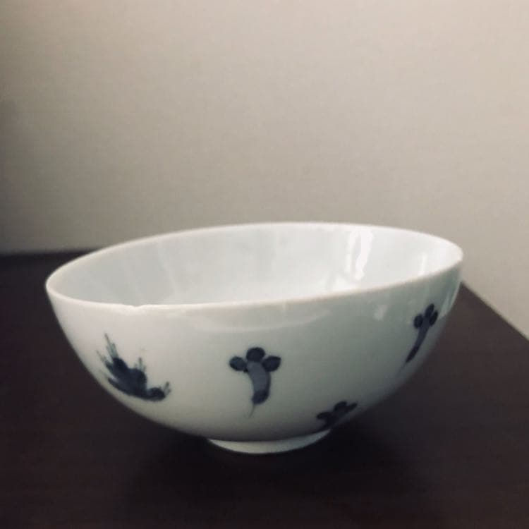 古伊万里 良い 染付 茶碗