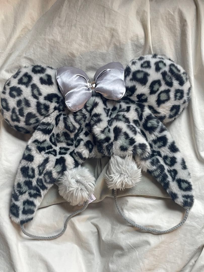 ディズニーヒョウ柄ファンキャップグレー