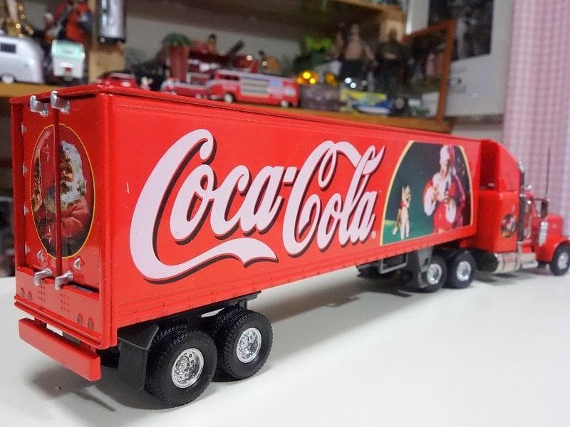 コカコーラ マッチボックストラック トレーラー メタル製 サンタトラック