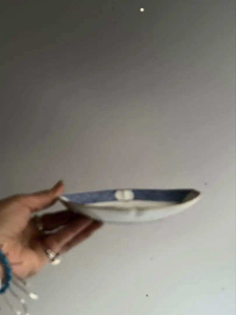 【k.様リクエスト】091 アンティーク 変形菱形染付皿 2枚組 880 2客