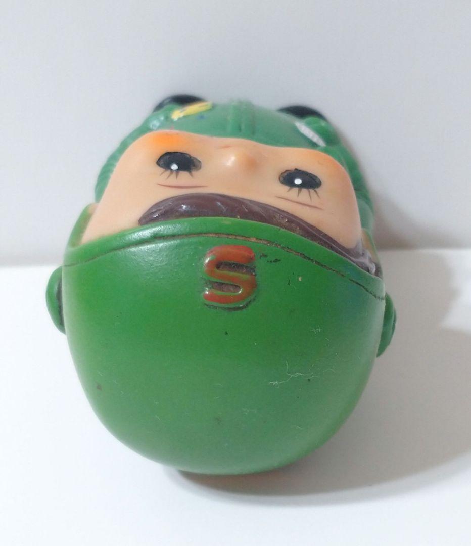 激レア　当時物　昭和レトロ　滋賀銀行　ソフビ　貯金箱　しがちゃん　9cm 宇宙服