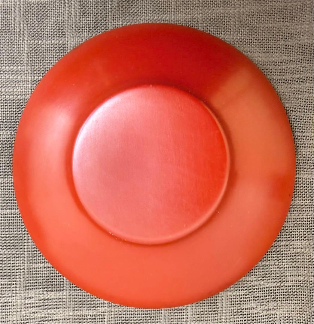 仙台堆朱 仙薹堆朱 茶托 5客 美品 伝統工芸品 煎茶 三越 丈夫な実用品