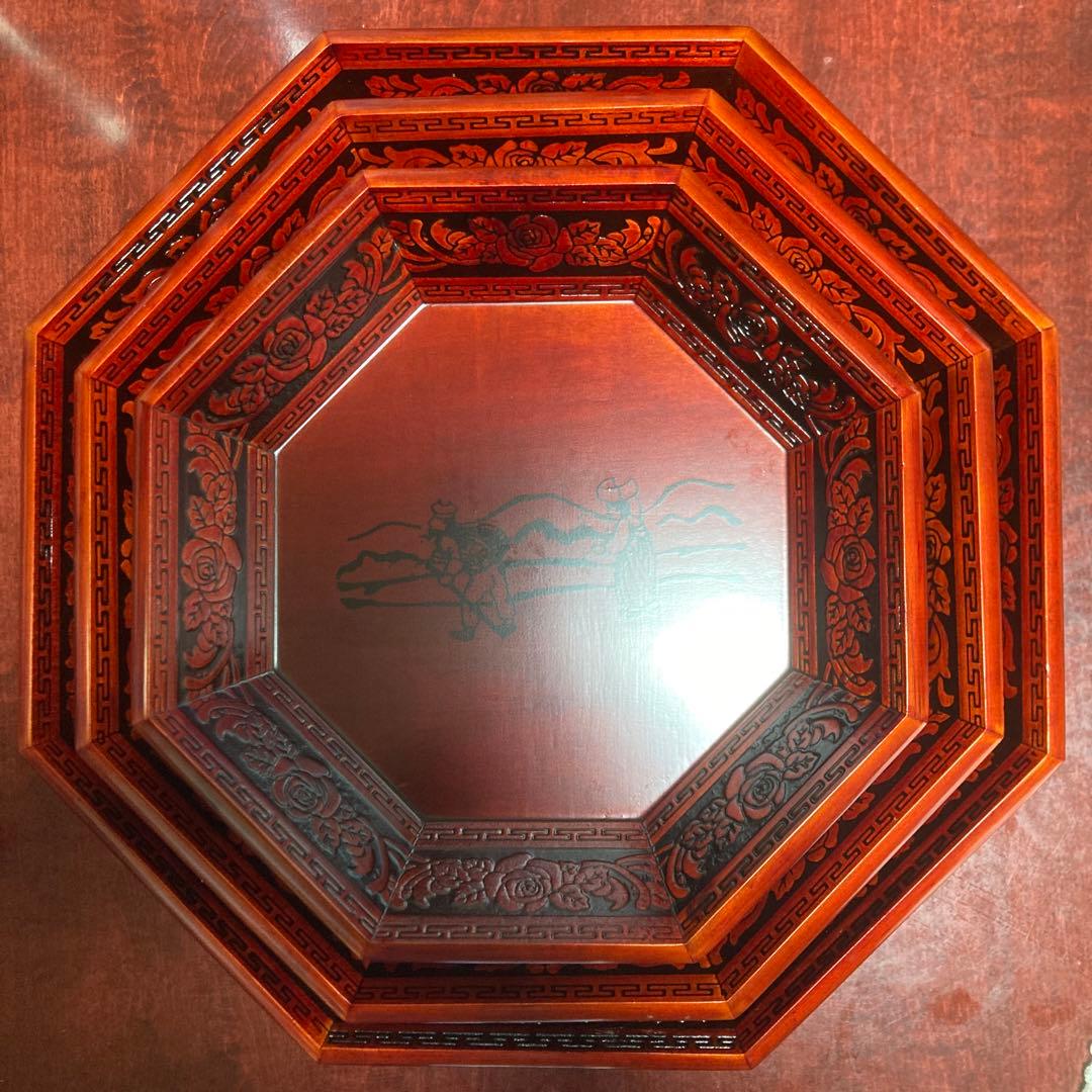 韓国木製漆器 大中小3点組 美品 韓国木製漆器 大中小 3点組韓国木製漆器 大中小3点組